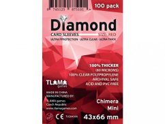 Obaly na karty Diamond Red (43x66 mm)