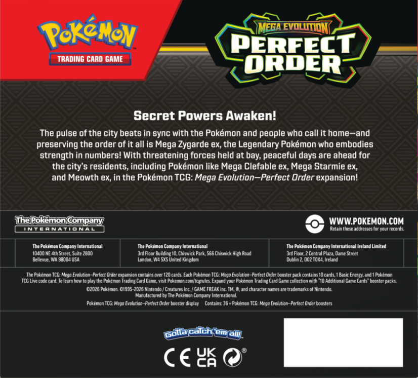 Pokémon TCG: ME03 Perfect Order - Booster Box