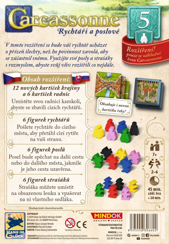 Carcassonne rozšíření 5: Rychtáři a poslové (2025)