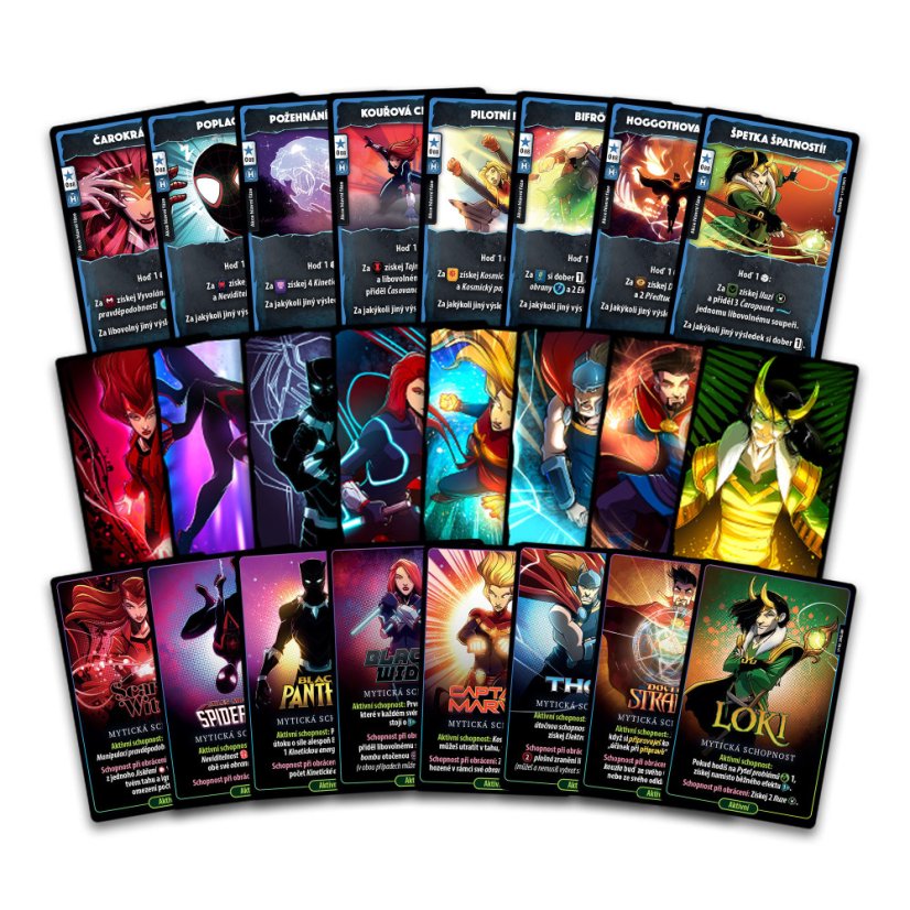 Marvel Dice Throne - Zvýhodněný set, Sada 1 + Sada 2 + 8 promo karet