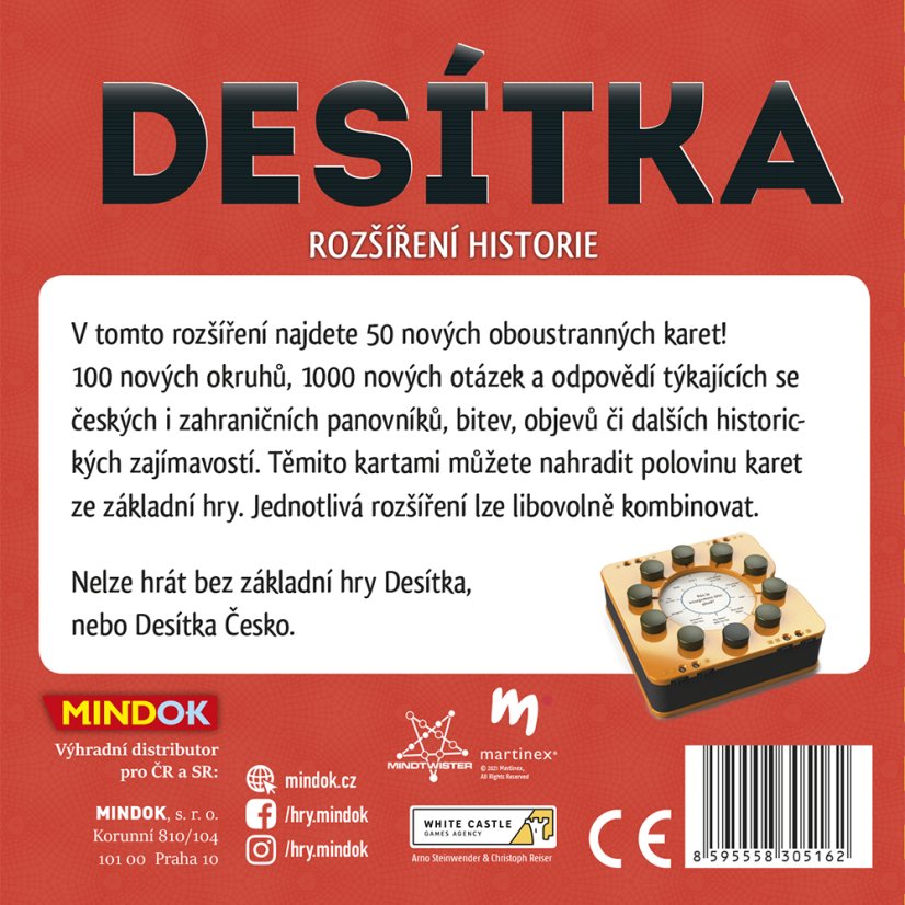 Desítka: rozšíření Historie