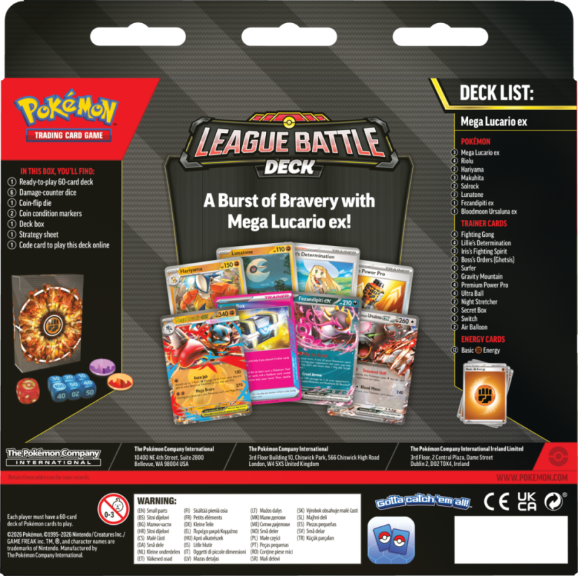 Pokémon TCG: Mega Lucario ex League Battle Deck