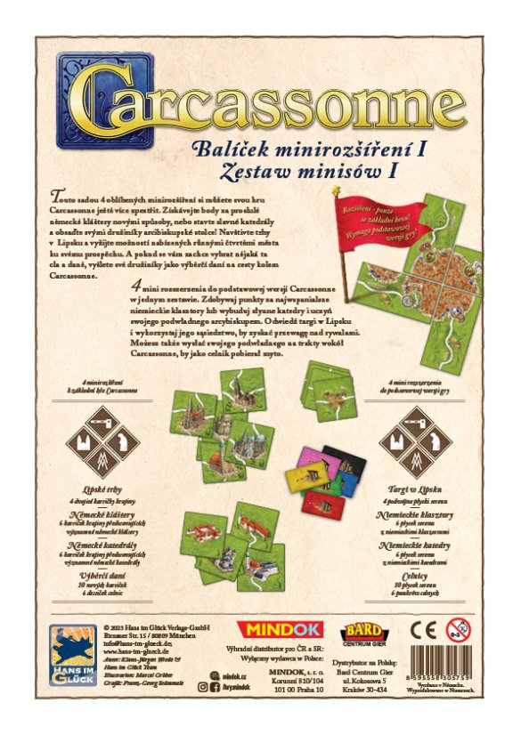 Carcassonne: Balíček minirozšíření I