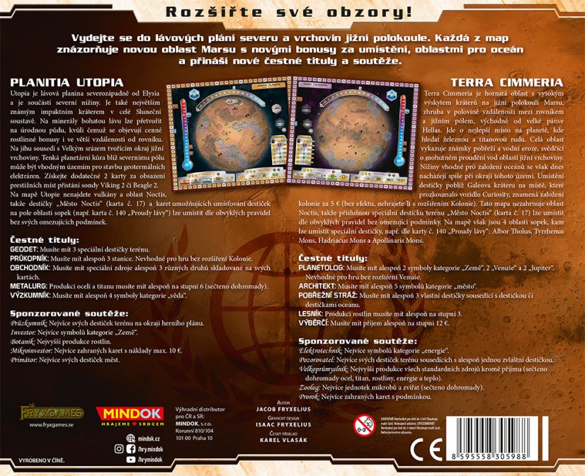 Mars: Teraformace – Utopia & Cimmeria