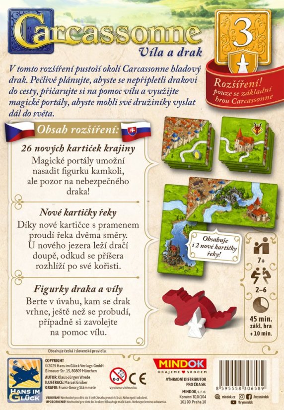 Carcassonne rozšíření 3: Víla a drak (2025)
