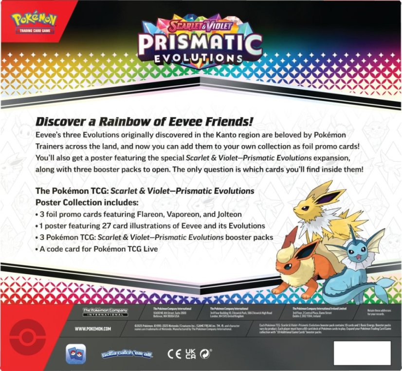 Pokémon TCG: SV8.5 Prismatic Evolutions - Poster Collection