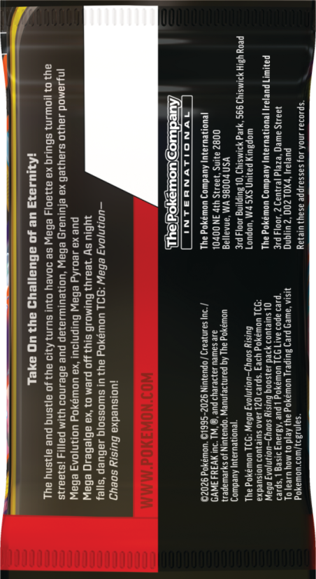 Pokémon TCG: ME04 Chaos Rising - Booster Pack