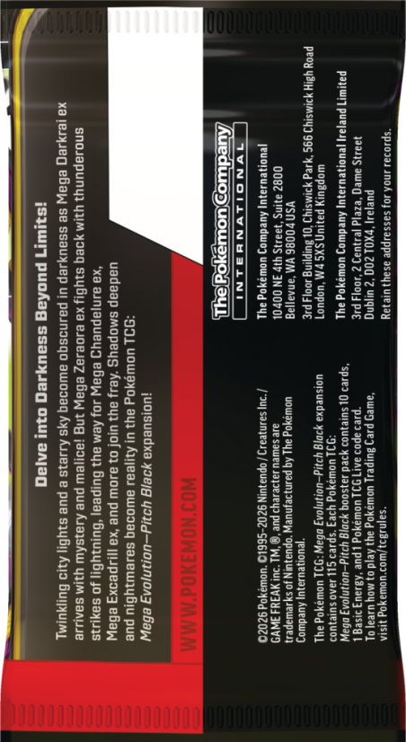 Pokémon TCG: ME05 Pitch Black - Booster Pack