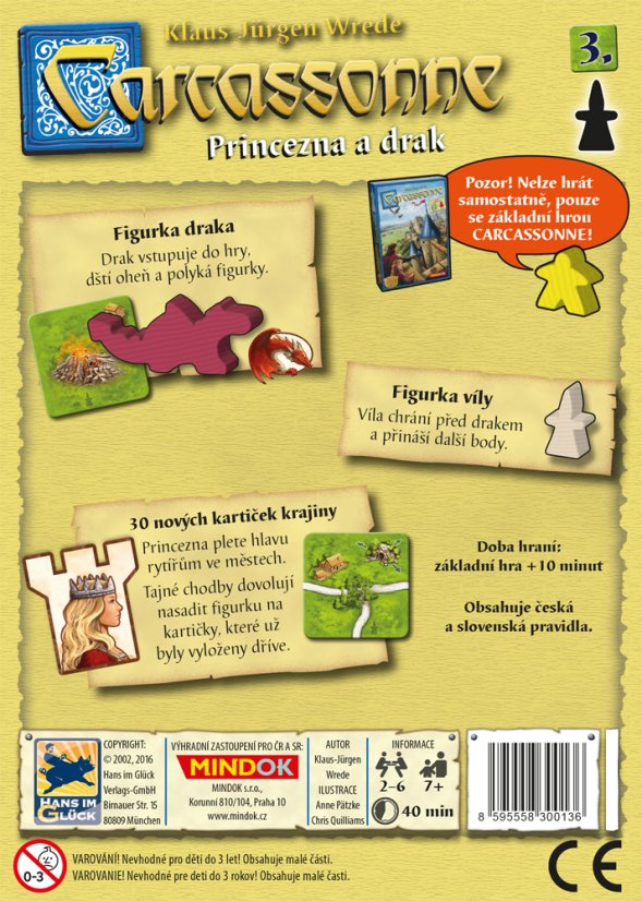 Carcassonne rozšíření 3: Princezna a drak