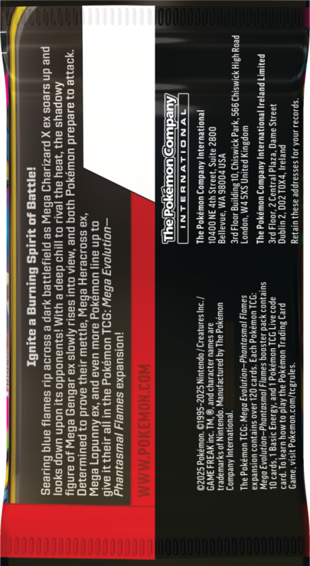 Pokémon TCG: ME02 Phantasmal Flames - Booster Pack