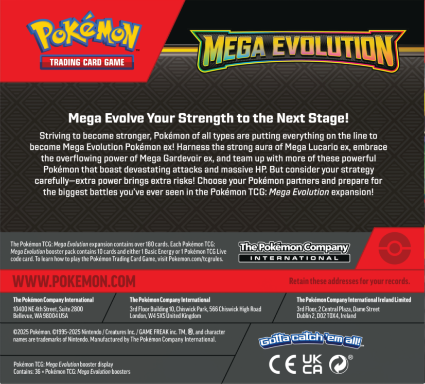 Pokémon TCG: Mega Evolution - Booster Box